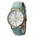 Simple Style Roman Numerals Anchor Pattern Watch 150505 Coffee