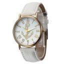 Simple Style Roman Numerals Anchor Pattern Watch 150505 Coffee