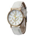 Simple Style Roman Numerals Anchor Pattern Watch 150505 Coffee