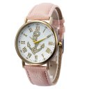 Simple Style Roman Numerals Anchor Pattern Watch 150505 Coffee