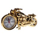 PF168A Fashion Retro Style Motorcycle Shape Alarm Clock Golden