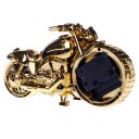 PF168A Fashion Retro Style Motorcycle Shape Alarm Clock Golden