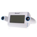 CW8373 Voice-control Dual Projection Clock Alarm Clock Perpetual Calendar White with Blue