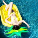 Pineapple Pool Party Float Raft Swim Rings Summer Outdoor Swimming Pool Toys