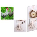 Dream Catcher with Grass Rattan Ring Wooden Beads Feathers for Craft Gift MS6062