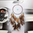 Dream Catcher with Iron Ring Feathers Wooden Beads for Craft Gift MS6059
