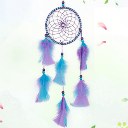 Satin Line Flat Wool Dream Catcher with Wood Beads for Car Bedroom Craft Gift