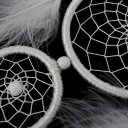 Good Dream Catcher Fluff Double Round Wall Hanging Decoration Ornament Gifts