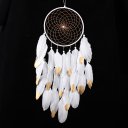 Dreams Catcher with Golden Head Feather Wall Hanging Decoration Ornament Gifts