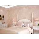 10M Floral 3D Embossed Textured Non-woven Flocking Wallpaper Wall Paper Rolls