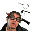 Halloween Party Costume Knife Through Head Headband