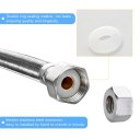 Faucet Connector Braided Stainless Steel Hose Female Straight Thread Faucet Hose 80cm