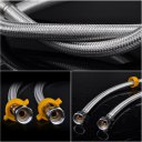 Faucet Connector Braided Stainless Steel Hose Female Straight Thread Faucet Hose 60cm