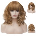 Short Curly Hair Wigs SW2101F20 Straight brown