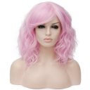 Short Curly Hair Wigs SW2101F10 Pink purple