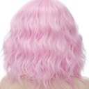Short Curly Hair Wigs SW2101F10 Straight Pink purple