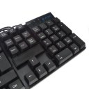 KB-105 Standard Gaming/Office USB Cable Keyboard Black