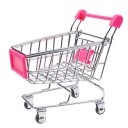 Mini Shopping Cart rose red