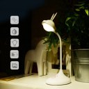 Rabbit Appearance Touch Control Table Lamp Eye Protection Rechargeable White