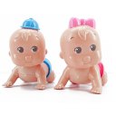 Educational Toy Baby Crawl Wind Up Toy Head Shaking Toy Random Color