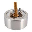Stainless Steel Windproof Ashtray with Lid Ash Holder Desktop Smoking Ash Tray for Home office CF003