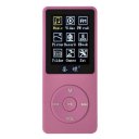 MP4 Player 1.8'' Screen 8GB FM Lossless Music Video With Speaker Pink