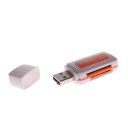 USB 2.0 Four in one memory Card Reader Orange