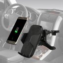 Portable Car Outlet Wireless Charger Rotating Adjustable Charging Cradle Dock