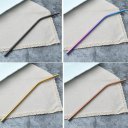 Easy To Clean Stainless Steel Straws Reusable Drinking Straw Metal Bent Straw