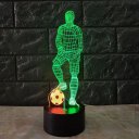 Funny 3D Soccer Touch Table Lamp 7 Colors Changing Desk Lamp USB Powered