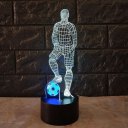 Funny 3D Soccer Touch Table Lamp 7 Colors Changing Desk Lamp USB Powered