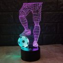3D Soccer Touch Table Lamp 7 Colors Changing Desk Lamp USB Powered Decoration