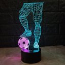 3D Soccer Touch Table Lamp 7 Colors Changing Desk Lamp USB Powered Decoration