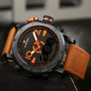 NAVIFORCE Trendy Design Luxury Men PU Leather Sport Watches Wrist Watch