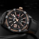 Luxury Brand Men Genuine Leather Sport Watches Casual Round Dial Watch