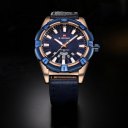 Luxury All Match Clothes PU Leather Man Quartz Hour Date Clock Wrist Watches
