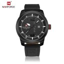 9028 Fashion Man Leather Wristband Sports Watch Date Wristwatch