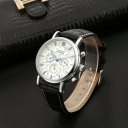 Full Automatic Mechanical Watch Fashion Leather Strap Business Clock