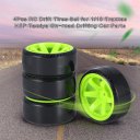 4Pcs RC Drift Tires Set for 1/10 Traxxas HSP Tamiya On-road Drifting Car Parts