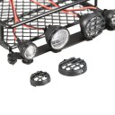 AX-513B Metal Roof Rack Luggage LED Lights Bar for 1/10 Rock Crawler RC Car