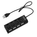 4 Ports Multiple USB2.0 HUB Splitter Adapter High Speed For PC Laptop