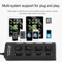 4 Ports Multiple USB2.0 HUB Splitter Adapter High Speed For PC Laptop