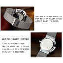 P210 Men Watch Ultra Thin Mesh Steel Strap Waterproof Quartz Watch