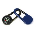 DC27T Keychain Multifunctional Hiking Carabiner Mini Compass Outdoor Key Ring