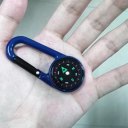 DC27T Keychain Multifunctional Hiking Carabiner Mini Compass Outdoor Key Ring