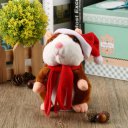 Funny Walking Talking Speaking Nodding Hamster Plush Toy Animal Kids Toy
