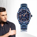 Men Full Stainless Steel Quartz Watch Fashionable Hour Clock Man Wrist Watch