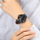Women Cute Watches High Class Marble Pattern Leather Strap Quartz Wrist Watch