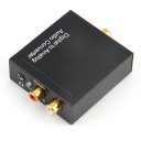 Digital Coaxial Toslink Optical to Analog L/R RCA Audio Converter Adapter