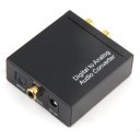 Digital Coaxial Toslink Optical to Analog L/R RCA Audio Converter Adapter